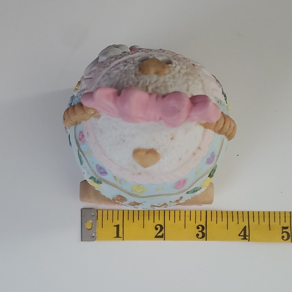 Vintage Easter Train Ceramic Porcelain Centerpiece “Be My Bunny Love” Pastel - Picture 12 of 15